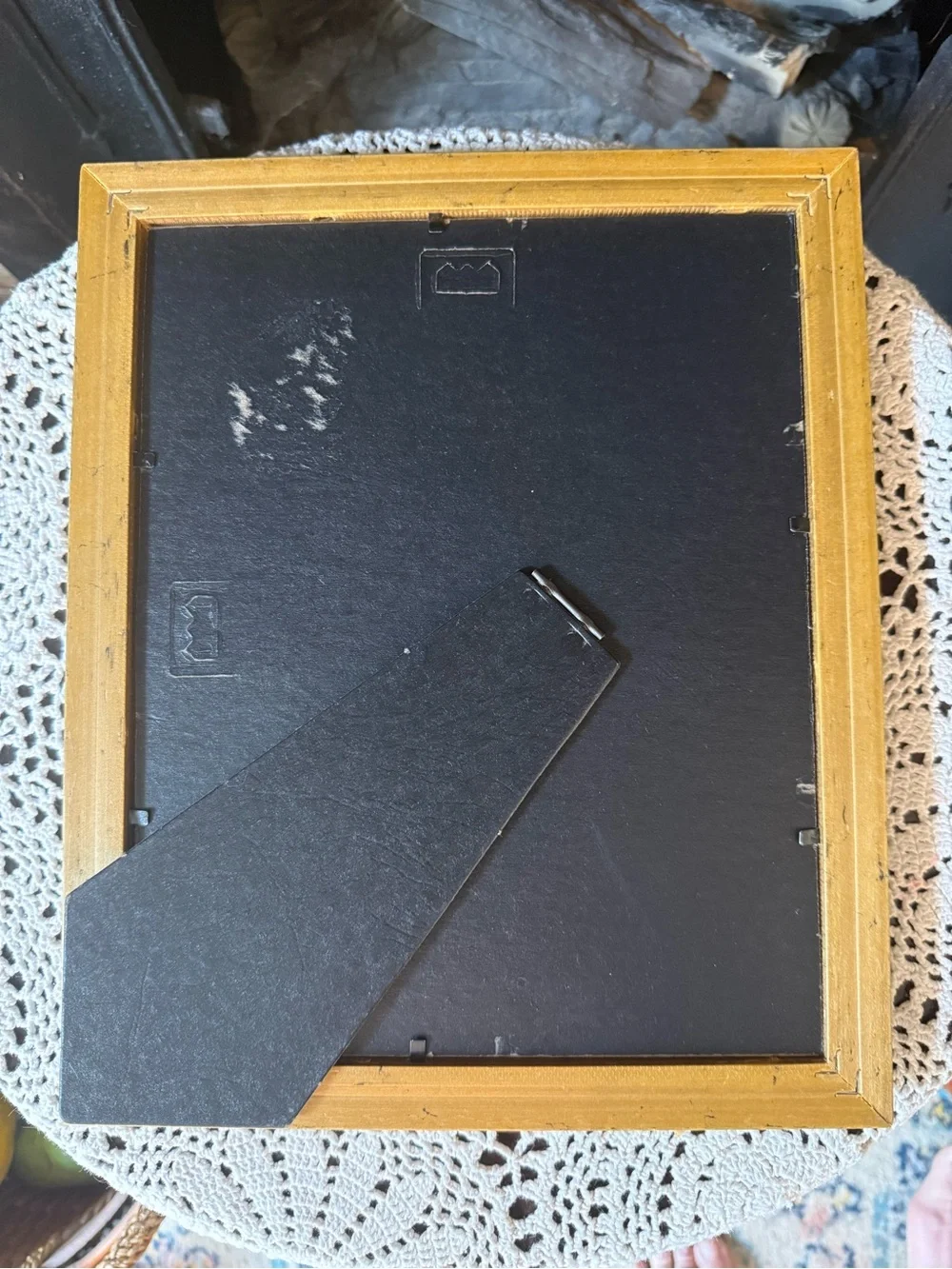 Vtg Matted Multi-Opening Collage Gallery Photo Picture Frame Taupe Rose Gold